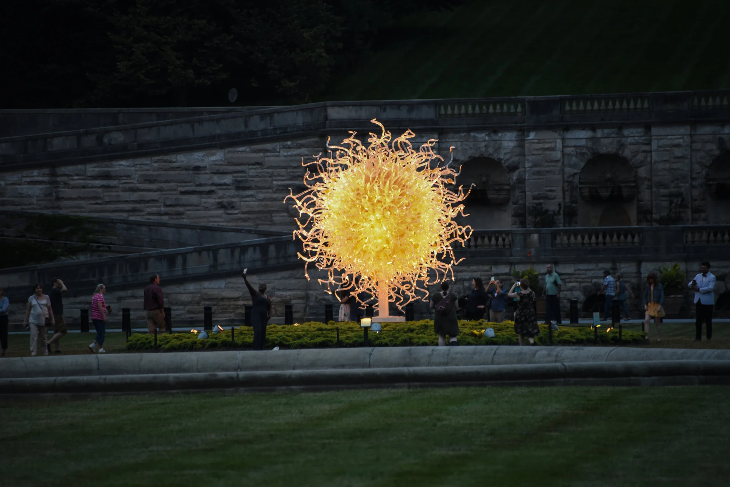 Chihuly centerpiece at Biltmore House