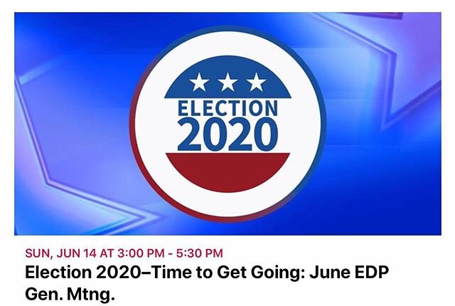 CaDem platform and its progressive planks, voting data from El Dorado County, and two candidates.  Via Zoom. RSVP at eldoradoprogressives.org. #eldoradoprogressives #edp #bluewave2020