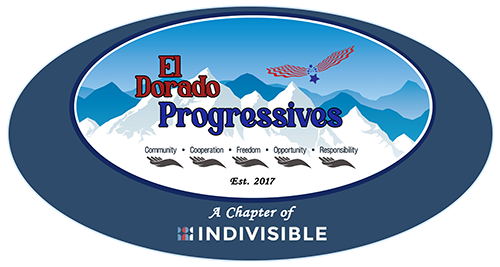 Logo for El Dorado Progressives, a Chapter of Indivisible