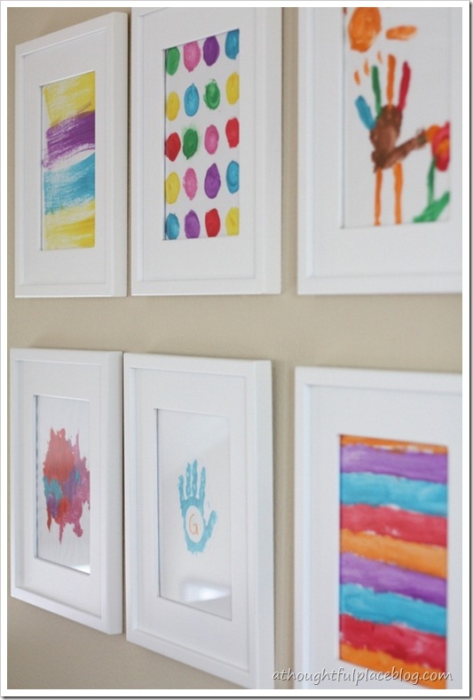 Kid Art Gallery Wall