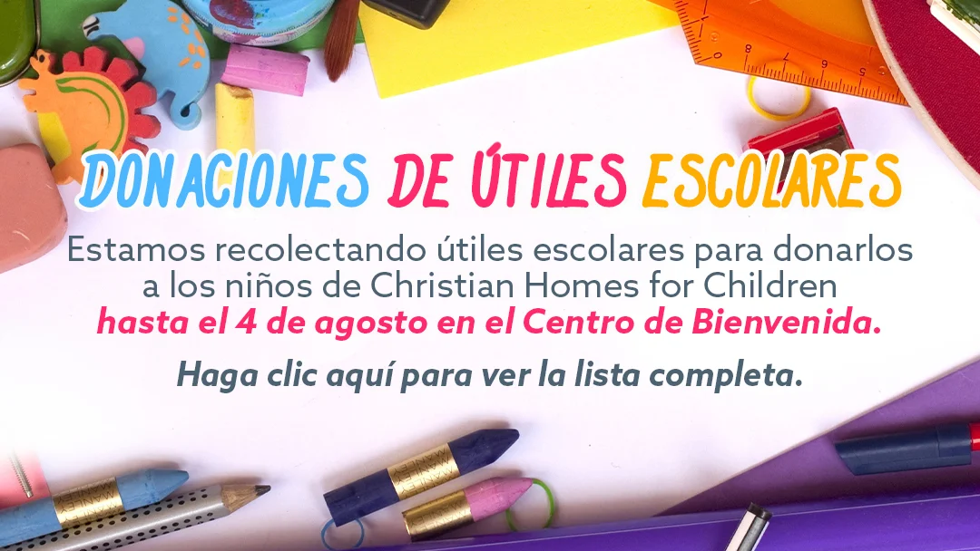 Donaciones de utiles escolares