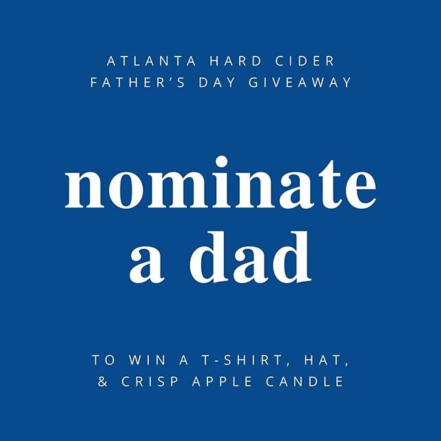 It's time to celebrate the awesome dads out there! Tag a dad in the comments before&nbsp;midnight EST on Friday (6/19) and we'll randomly select and announce a winner this weekend. The winner will receive an AHC t-shirt, hat, and a&nbsp;custom Crisp 
