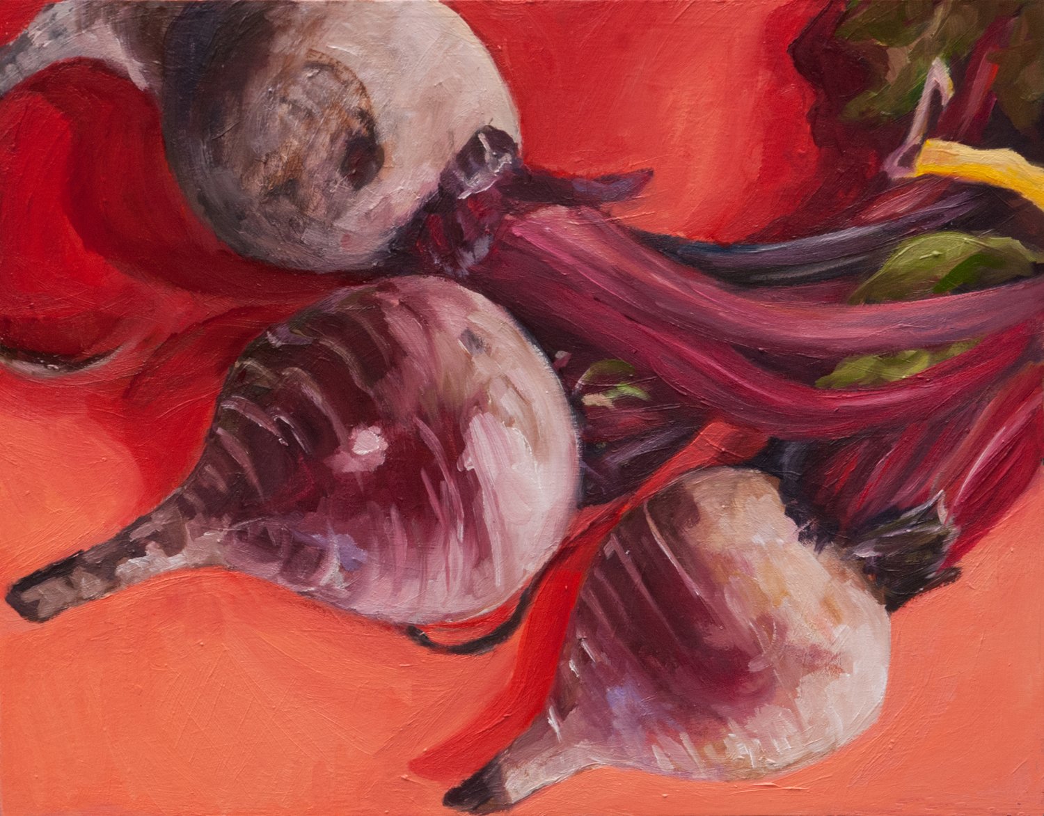 Beets on Cadmium Red