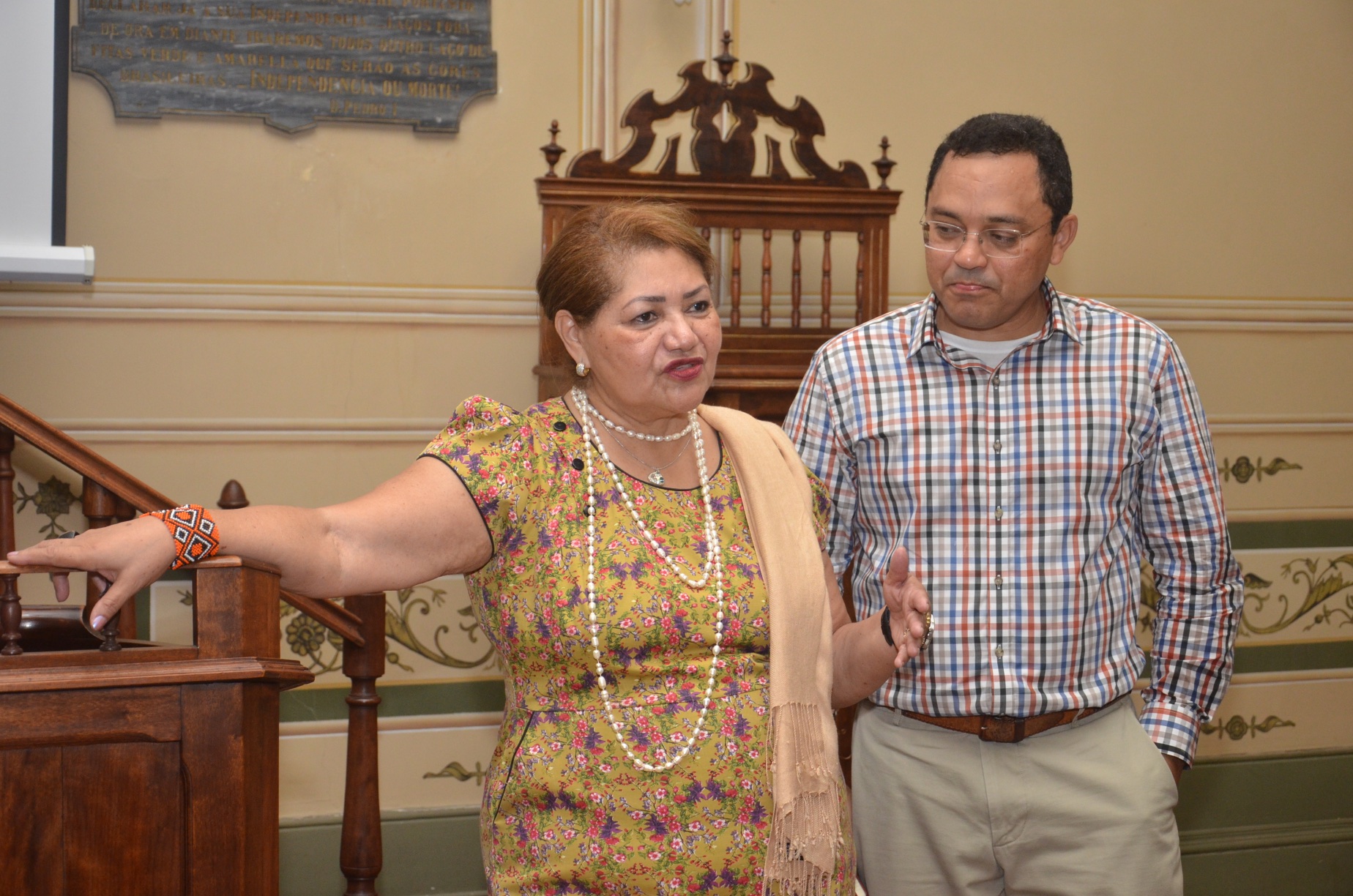  Marilene Freitas and Marcos Colón at the IGHA showing of Beyond Fordlândia. 