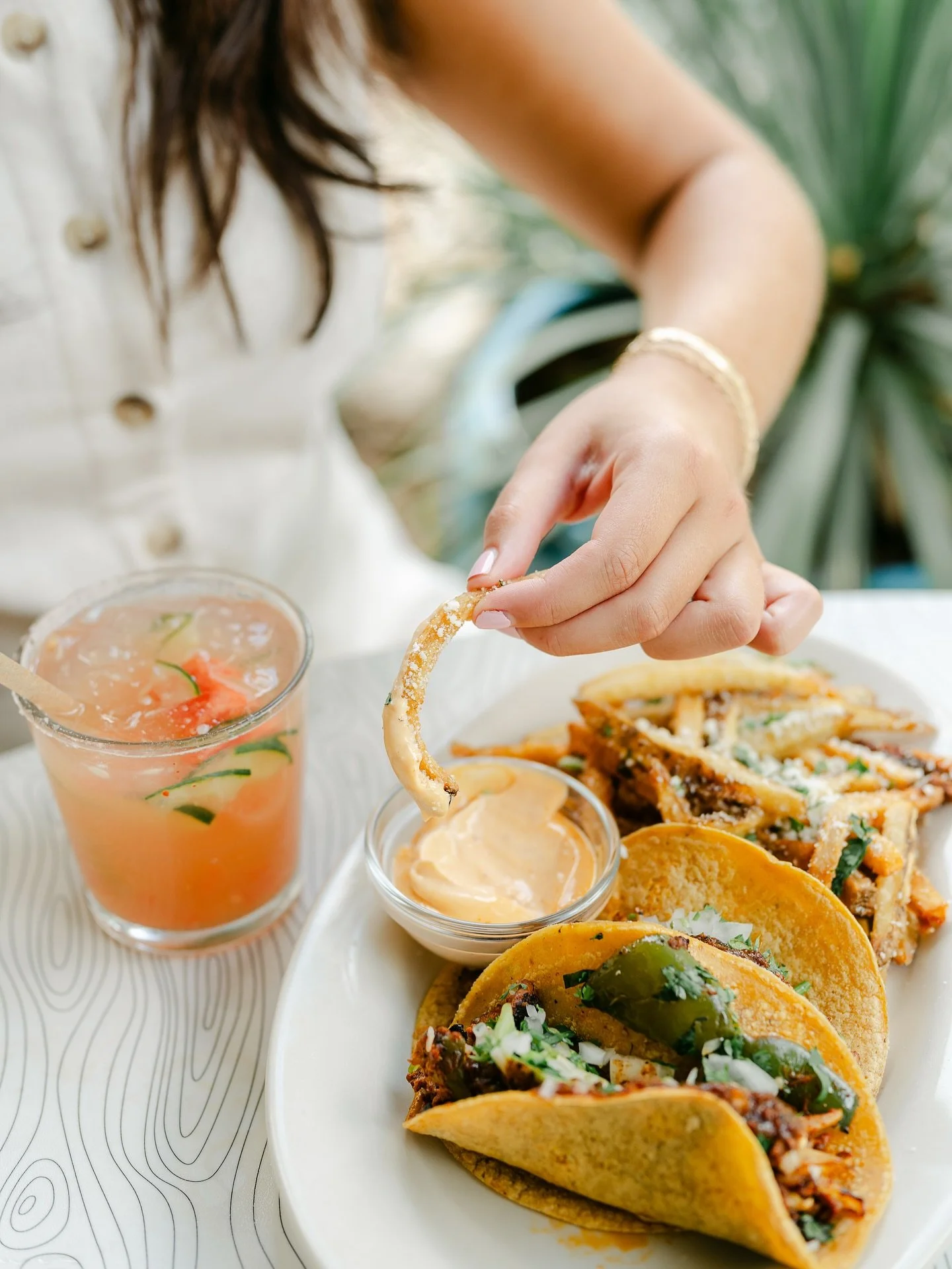 Because tacos, fries, and margaritas are the Tuesday trio you deserve!🫶🏼🤗