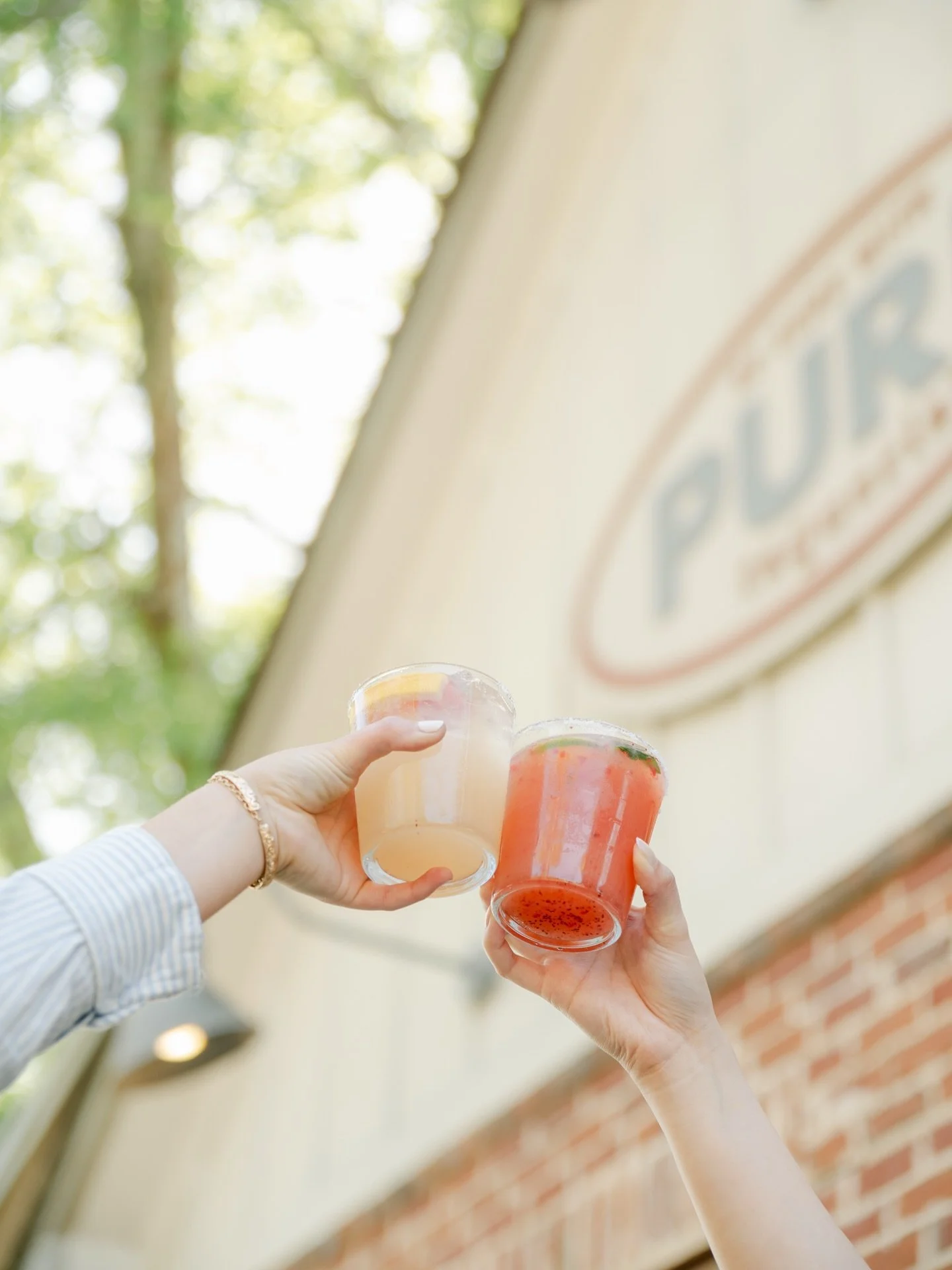 When the weather is this nice on a Saturday, it&rsquo;s kind of a requirement to have a PURE marg outside!☺️🍋&zwj;🟩