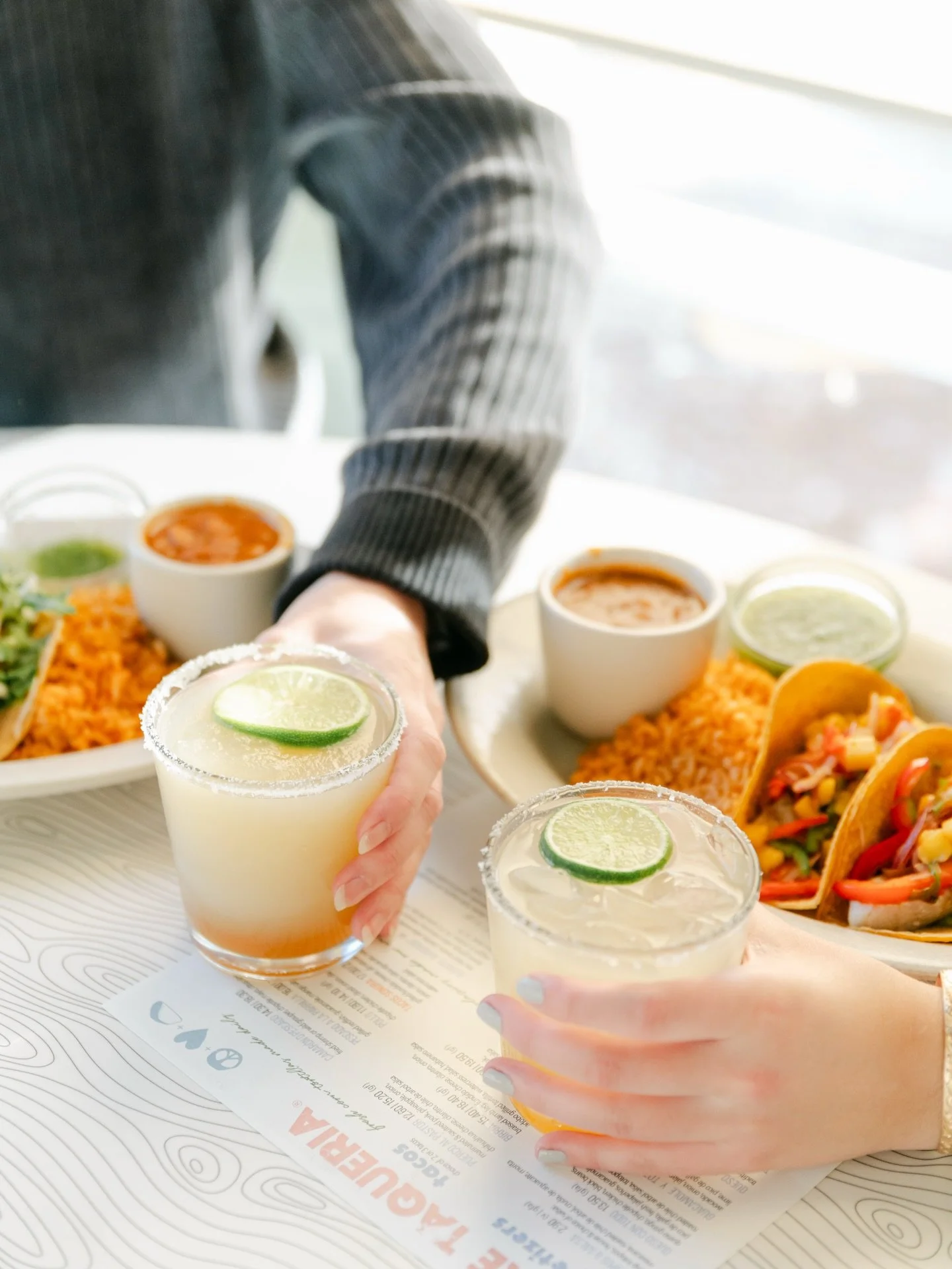 Happy Saturday! It&rsquo;s time to sip on some margs at Pure with your besties🍋&zwj;🟩🫶🏼