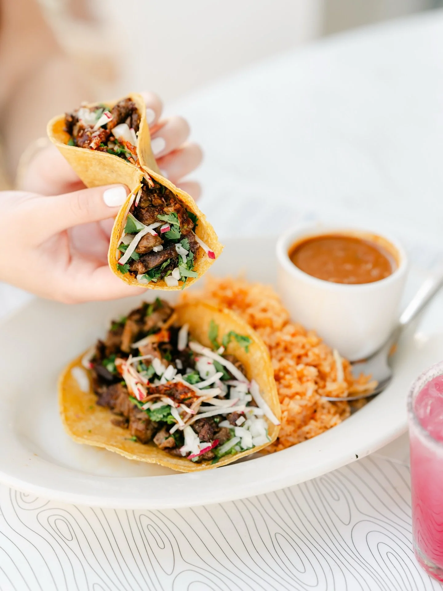 This is your reminder to try our new steak taco if you haven&rsquo;t yet! Meet the Carne Suadero: Mexico City style ribeye topped with avocado, onion, cilantro, salsa morita, and a squeeze of lime!🌮
