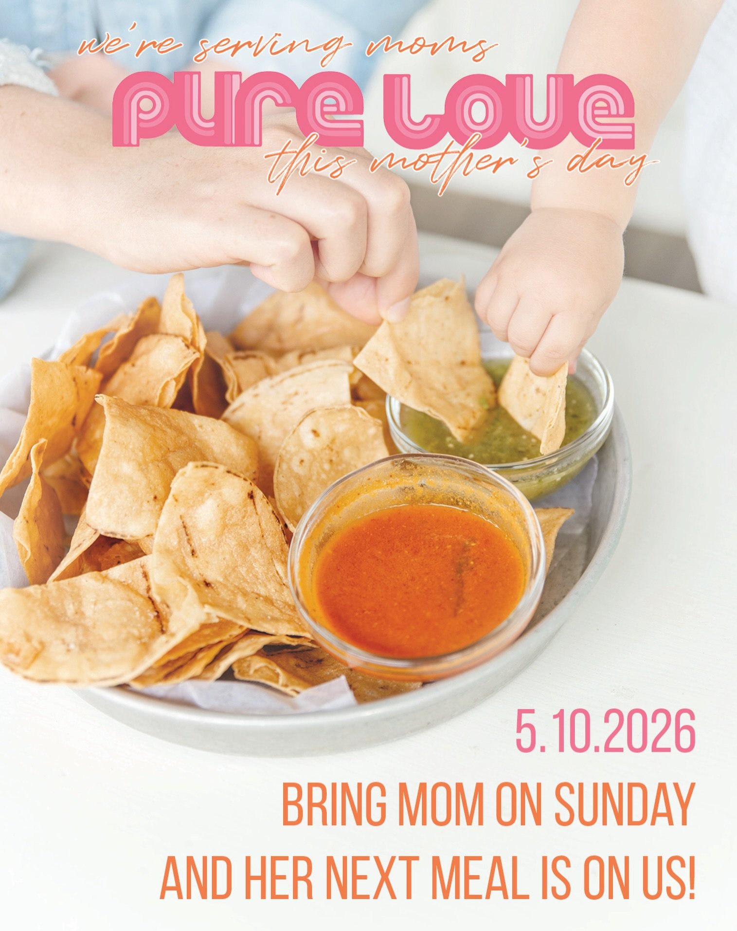 Bring mom to brunch, lunch, or dinner this Sunday and celebrate her the PURE way🍋&zwj;🟩
As a little thank you, all moms who dine with us on Mother&rsquo;s Day will receive their next meal on us because they deserve it!🫶🏼☺️