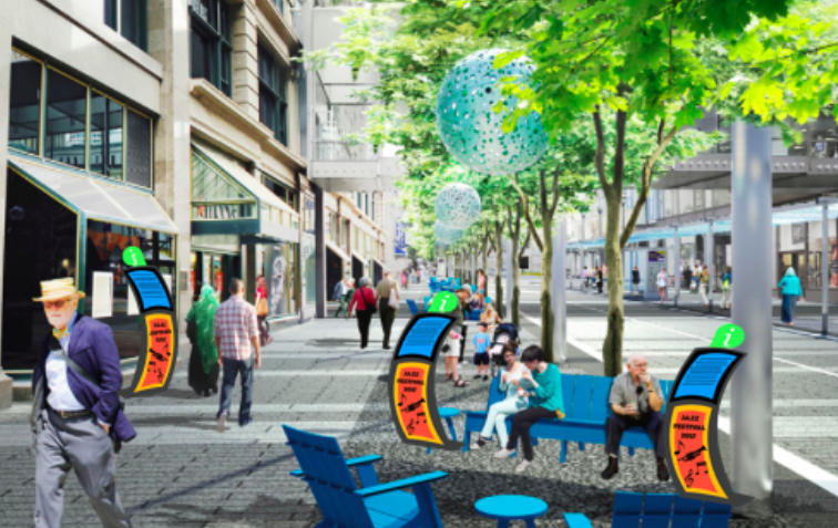 I showed this image to participants and asked them which kiosk they would be more likely to approach.