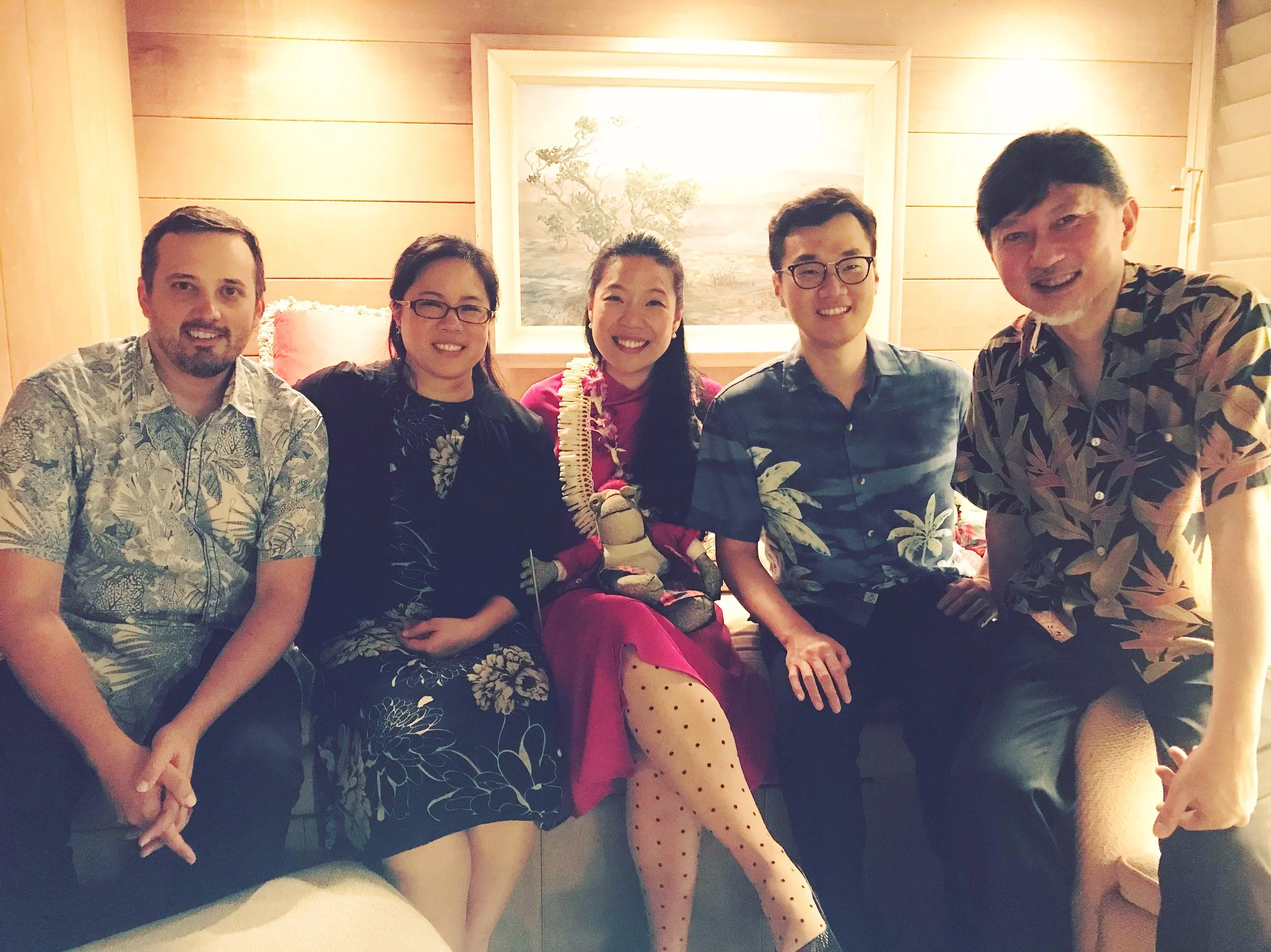   GSQ with pianist Joyce Yang (Jan 2018)   Post dinner house concert in Nuuanu, Honolulu. 