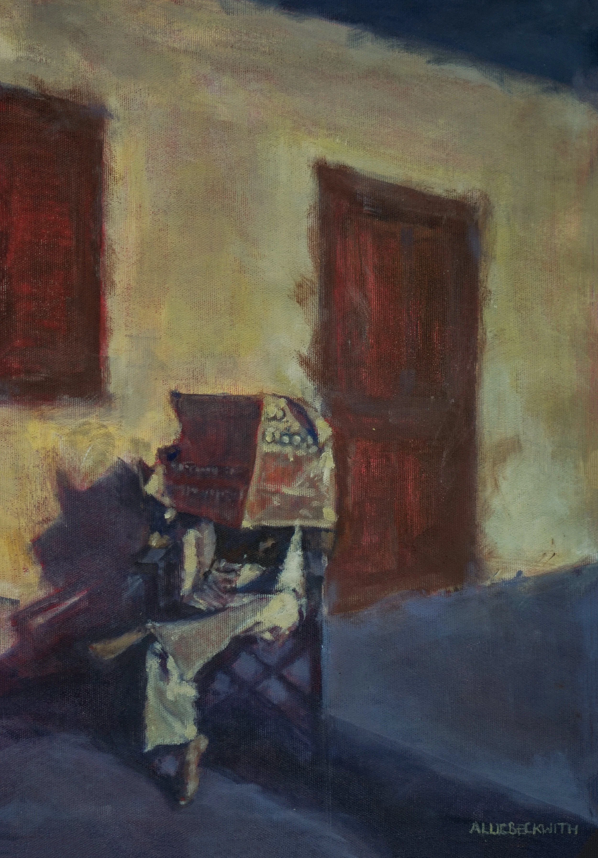 Allie Beckwith origninal oil painting made in greece, .jpg