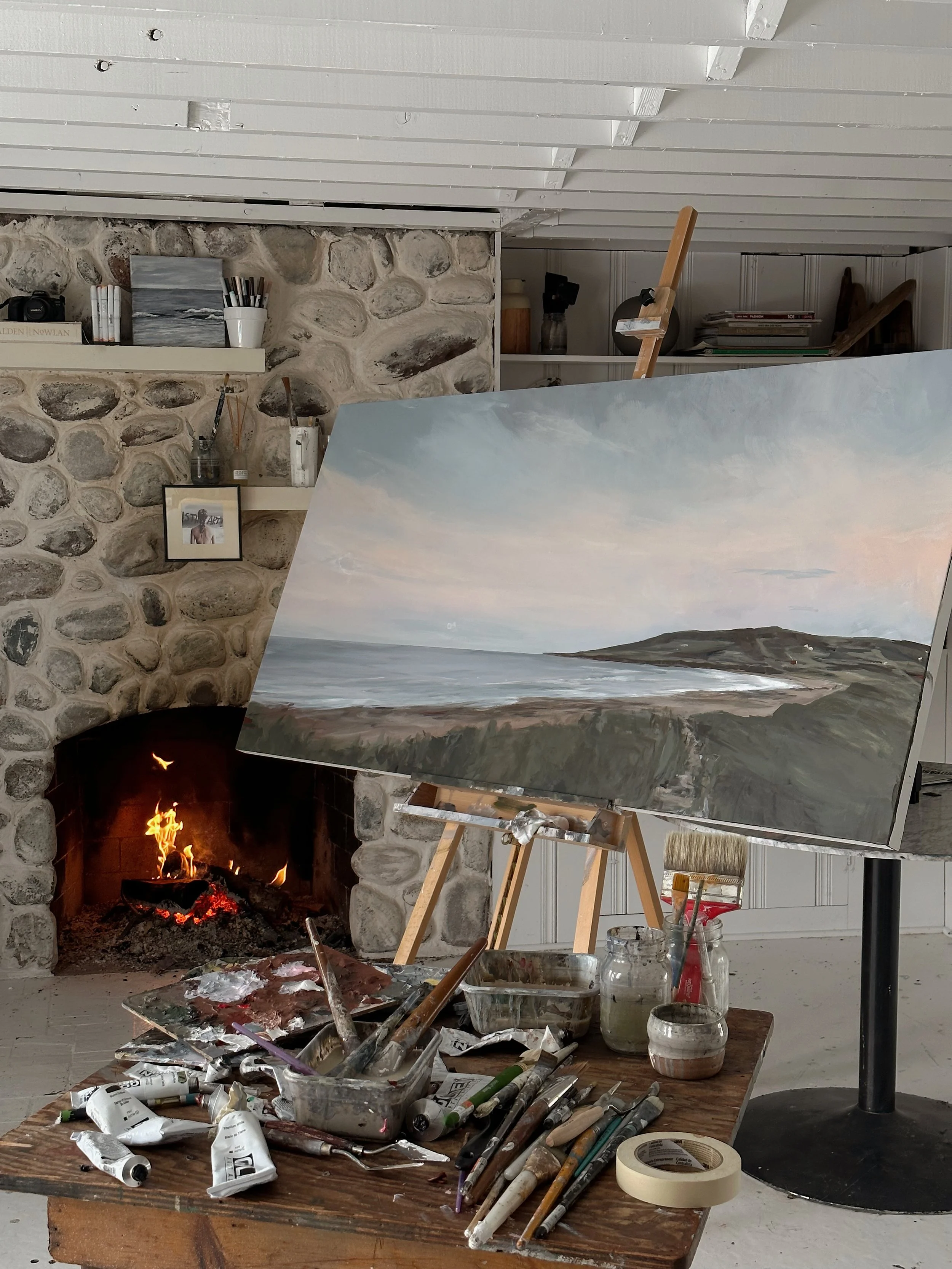 Mabou Beach Cape Breton island painting by Allie Beckwith.JPG