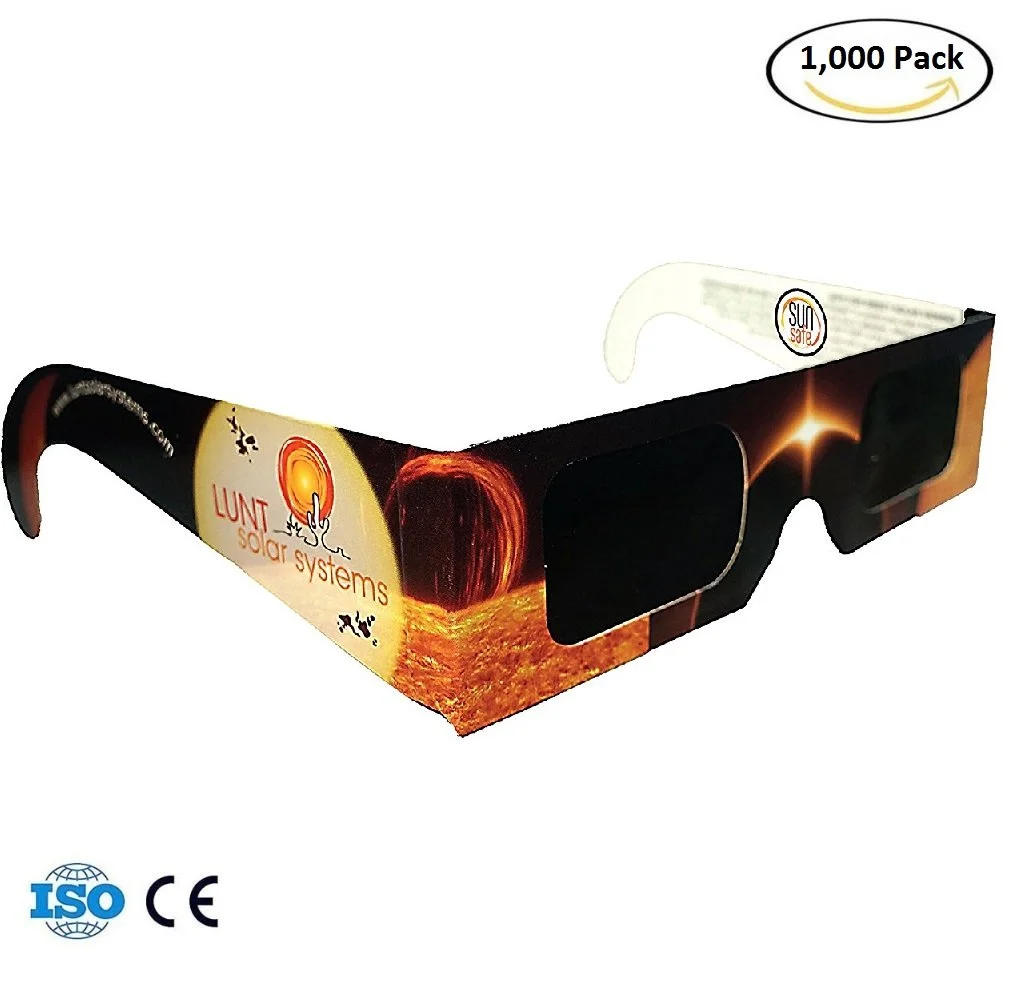 1,000 Pack Solar Eclipse Glasses - CE & ISO certified