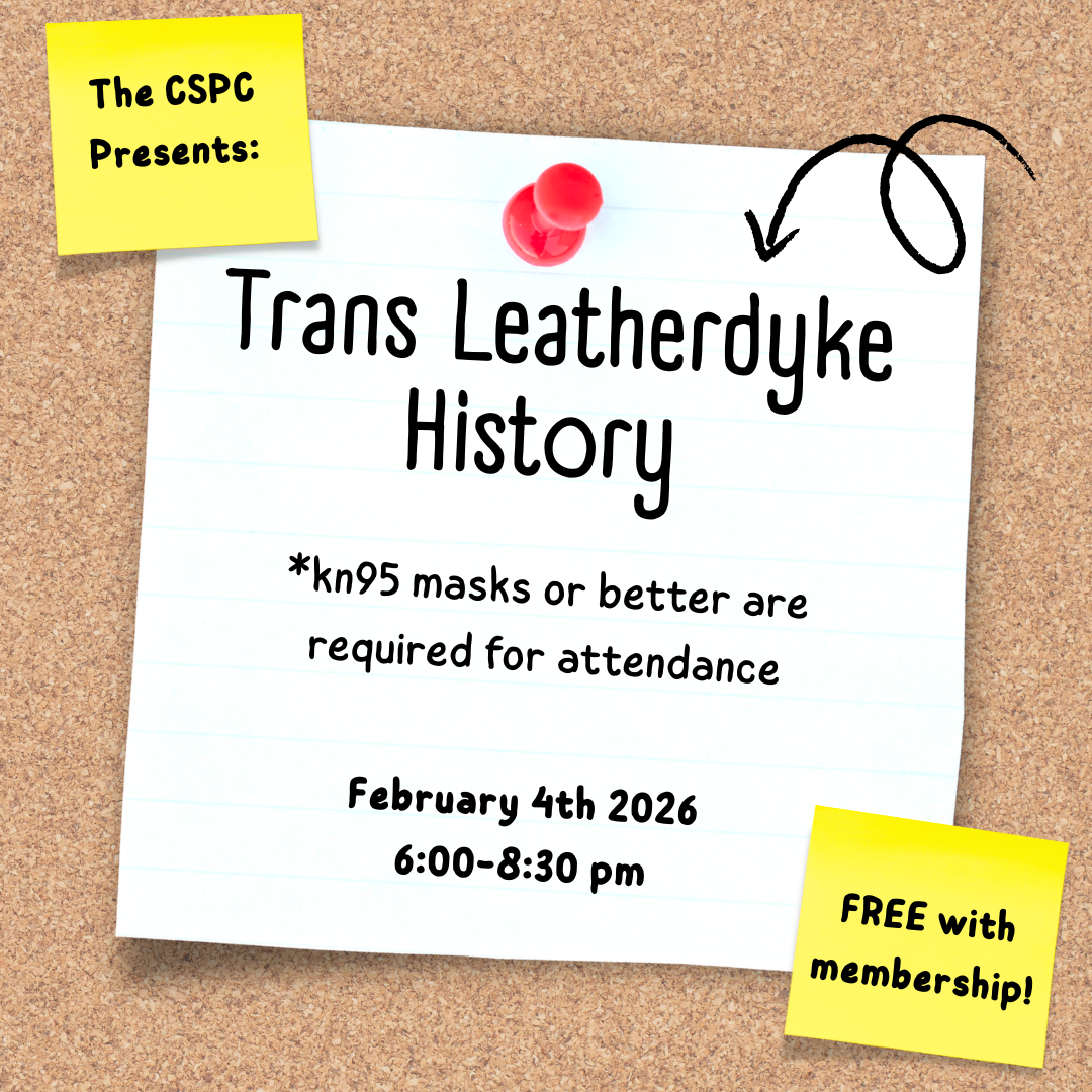 Trans Leatherdyke History with T Slur Collective - Masking Required