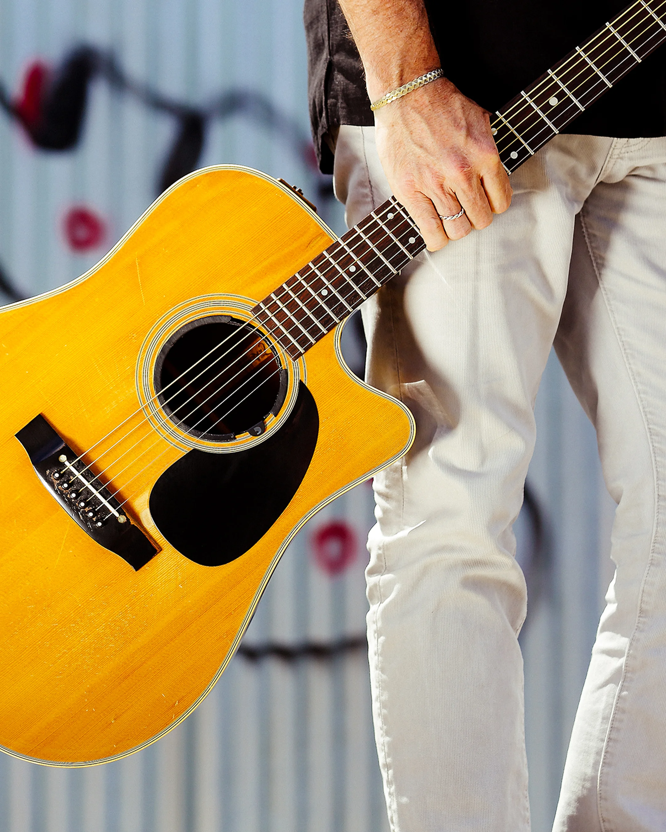 A 1985 Takamine EF360E. “This guitar is like a workhorse. I’ve spent tens of thousands of hours playing this guitar and I’ve written a couple hundred songs on it. It might be the only guitar I still have from my teenage years.” - Brian V. #ThisIsMyGuitar