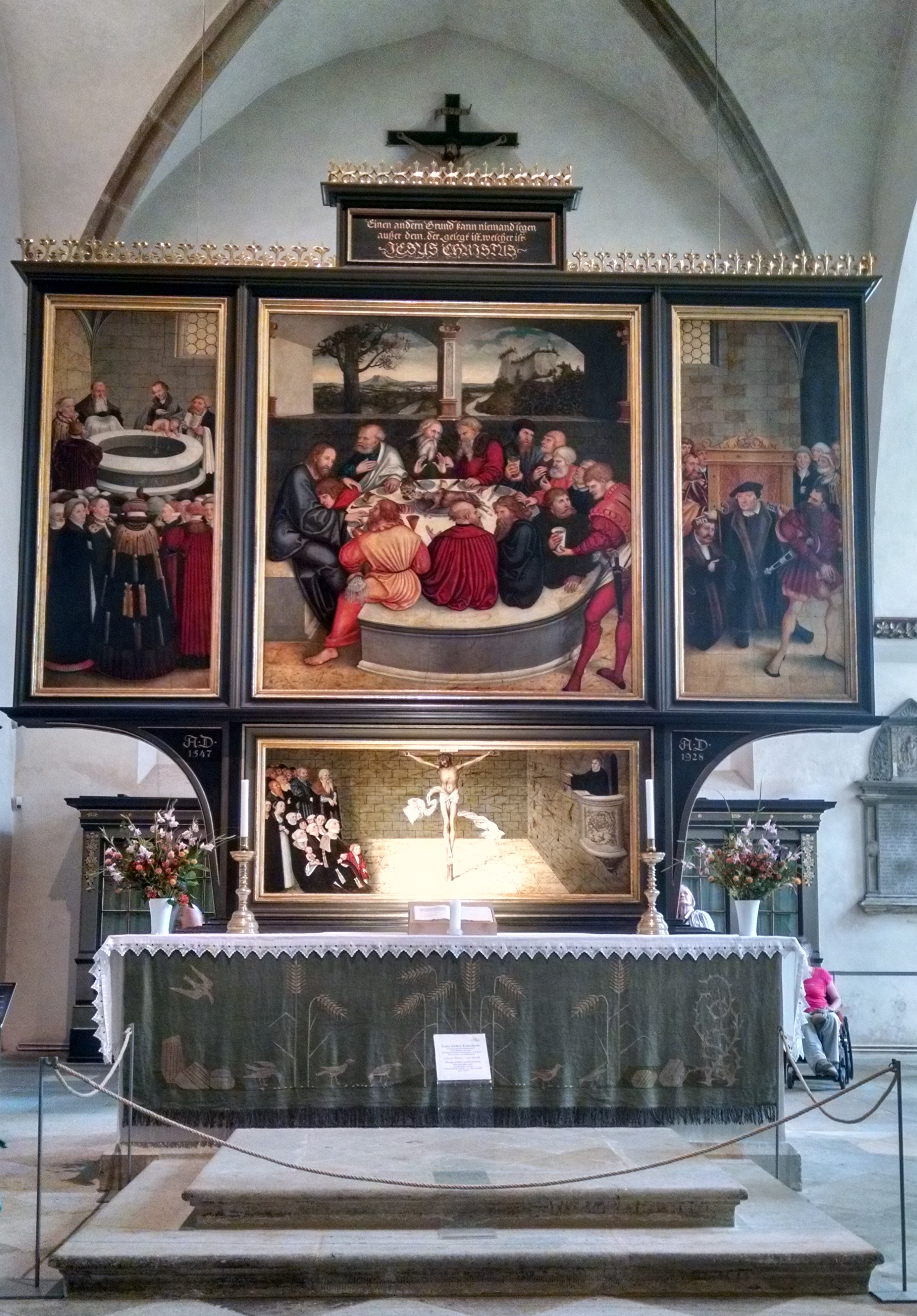 Altar of the City Church in Lutherstadt Wittenberg