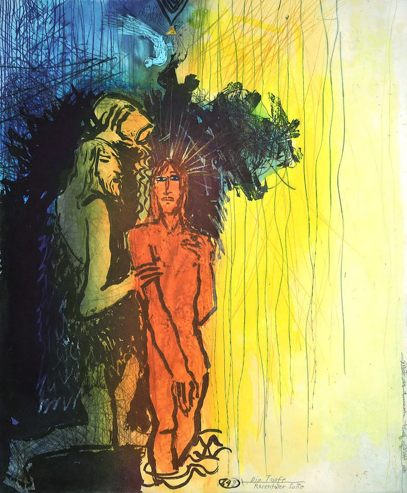 “The Baptism” by Adi Holzer (1997)