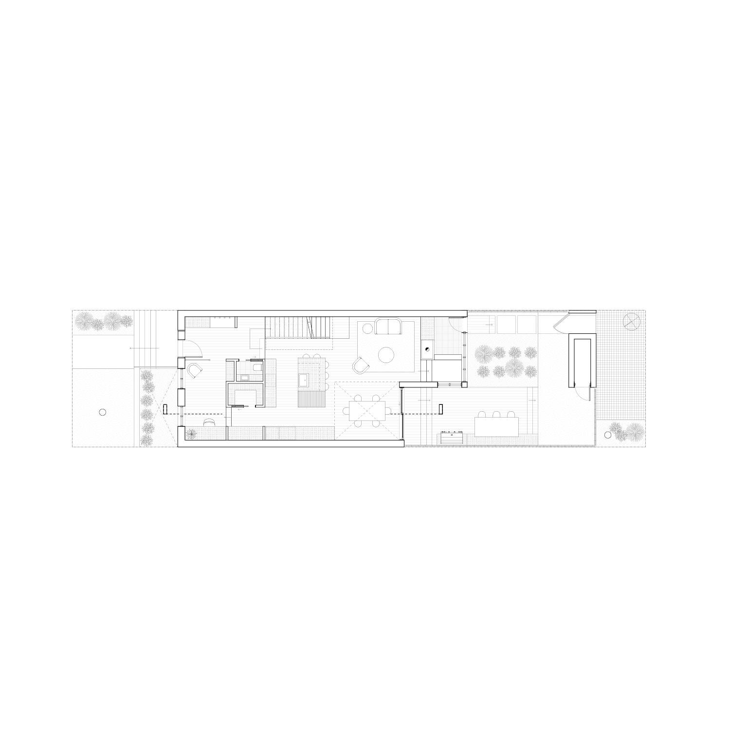 Agrandissement d'un shoebox &agrave; Montr&eacute;al - plan 1er &eacute;tage.
-
Conception en cours.

#architecture #shoebox #renovation #design #architecturemontreal