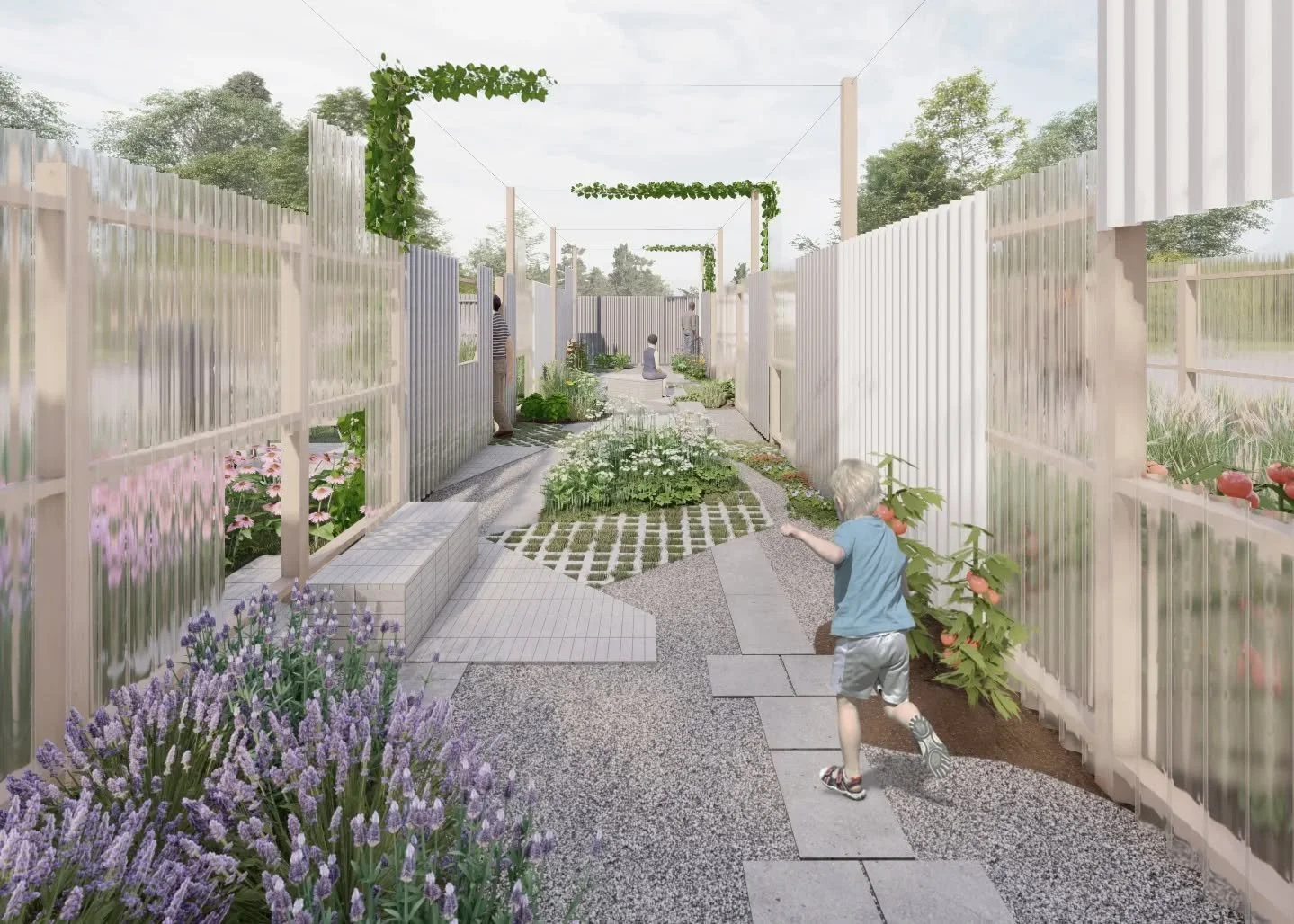 TISS&Eacute; TRAM&Eacute; 🪻🌿🌻🍅🌷
Proposition pour la 27e &eacute;dition du Festival International de Jardins @jardinsdemetis
__

#jardinsdem&eacute;tis #refordgardens #architecturedupaysage #artinstalltion #garden