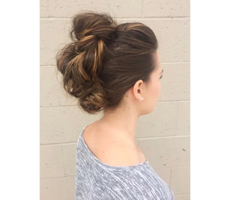 Faux Hawk Updo Crimp By Cayley
