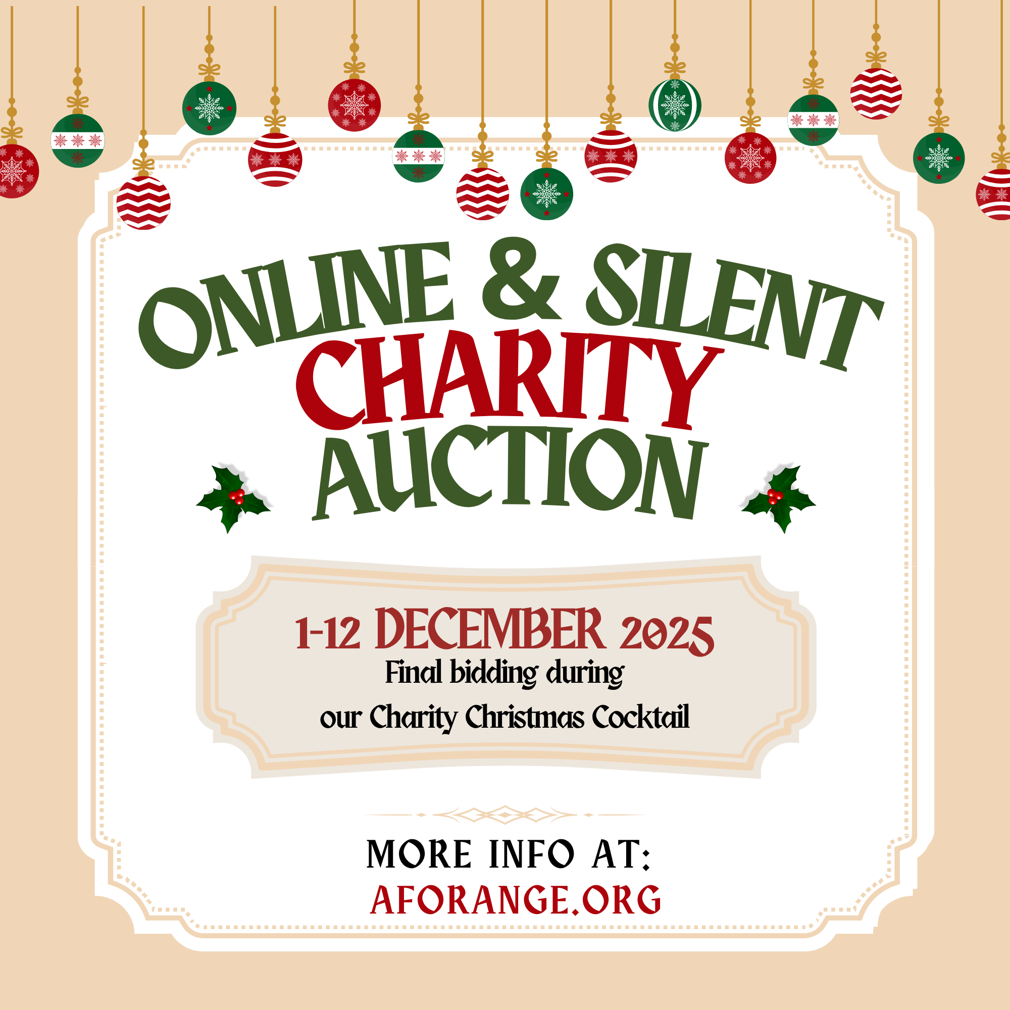 Online and Silent Charity Auction