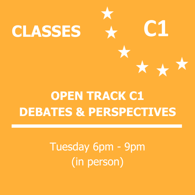 OPEN TRACK C1 - DEBATES & PERSPECTIVES - Tuesdays -  6PM