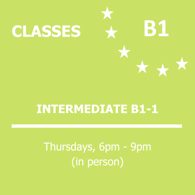INTERMEDIATE B1-1 - Thursdays - 6M