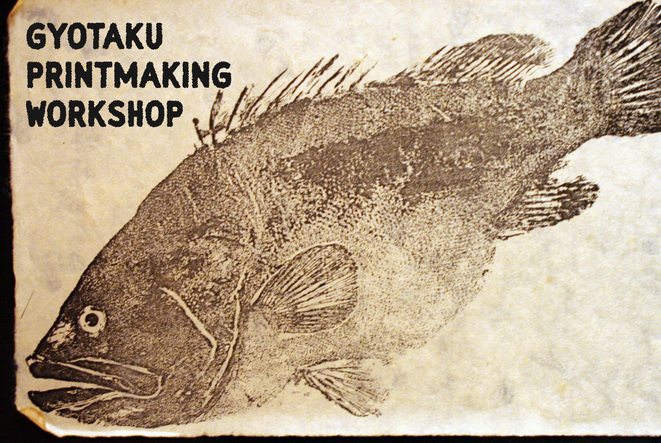gyotaku printmaking workshop