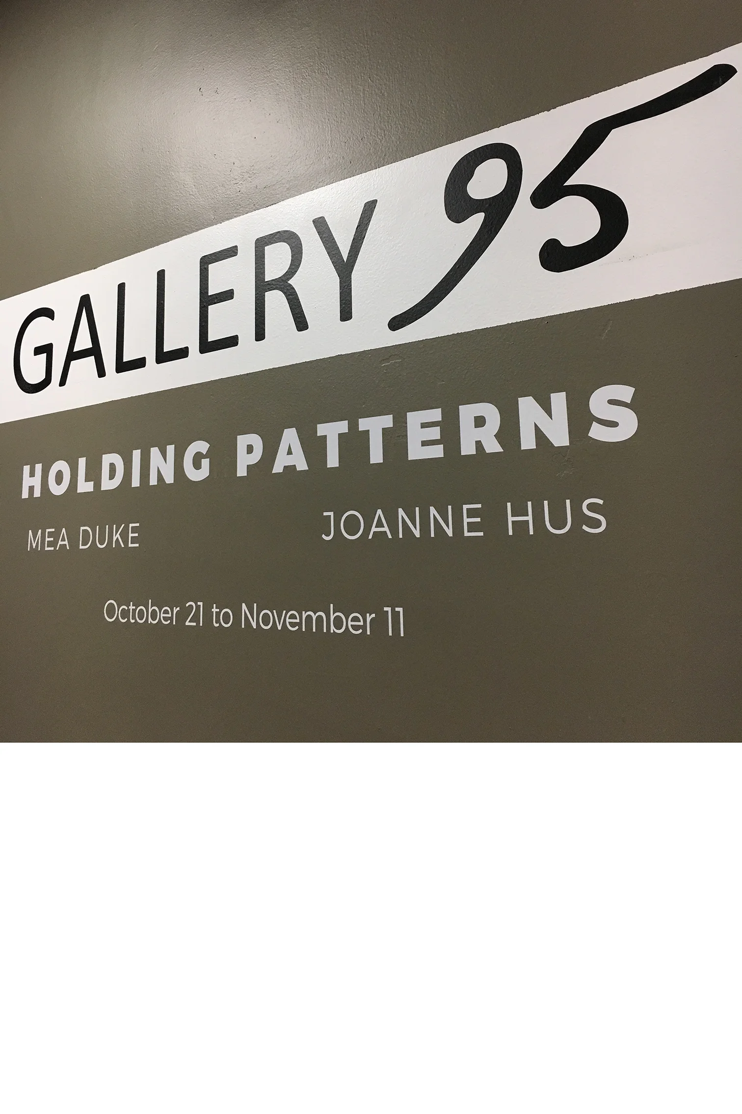 Holding Patterns show at Porter Mill