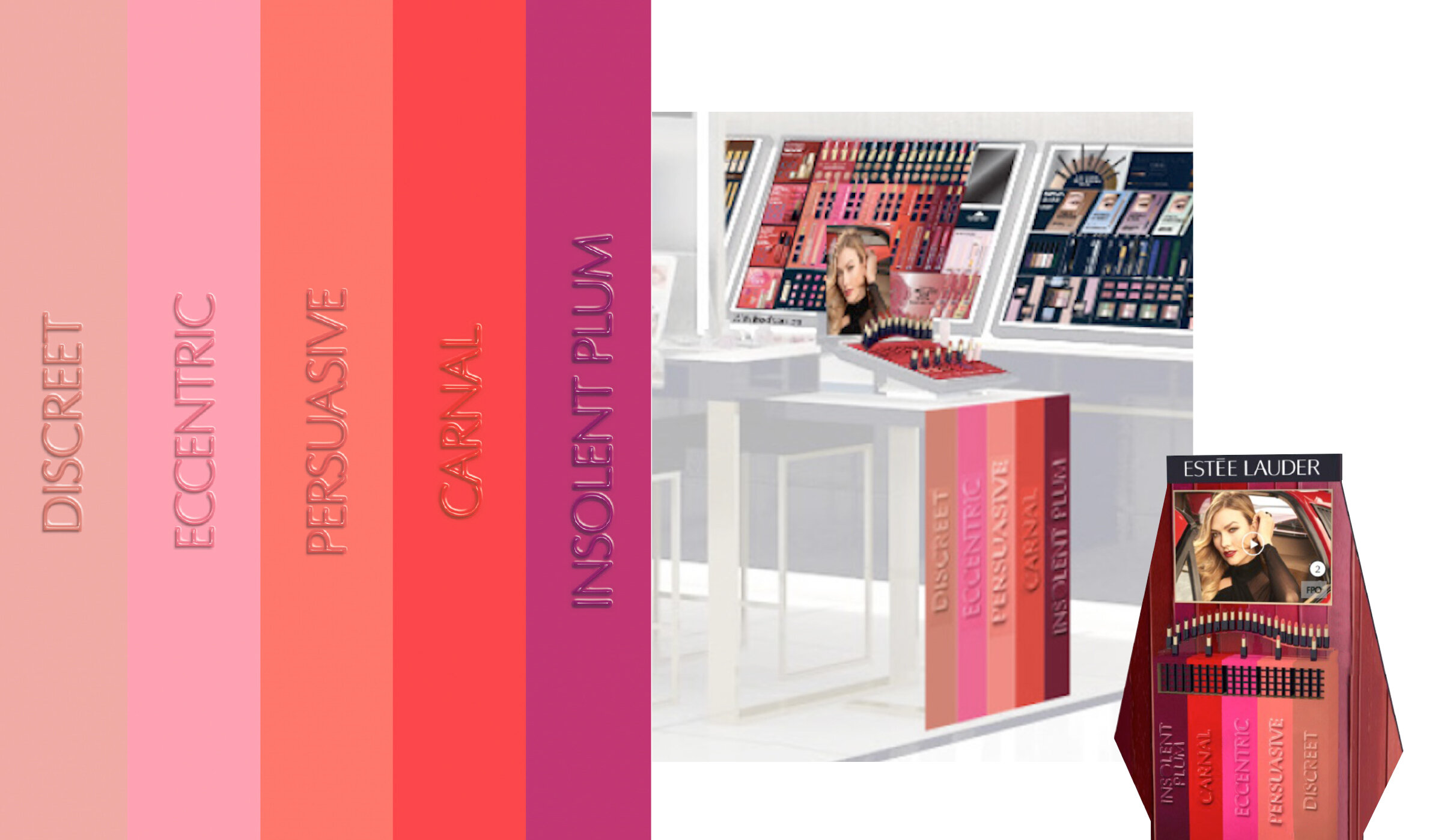 Visual Merchandising - Estée Lauder's Pure Color Envy
