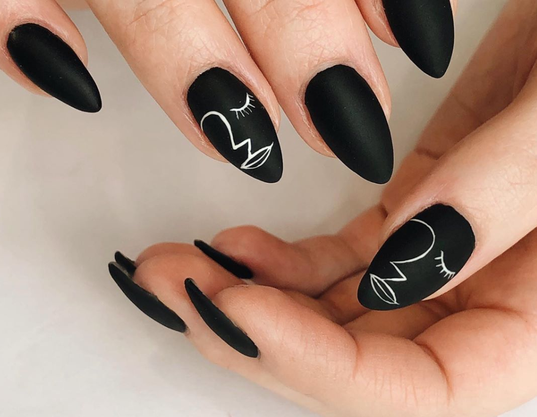 30 Matte Nail Looks That Prove Black Is the New Black