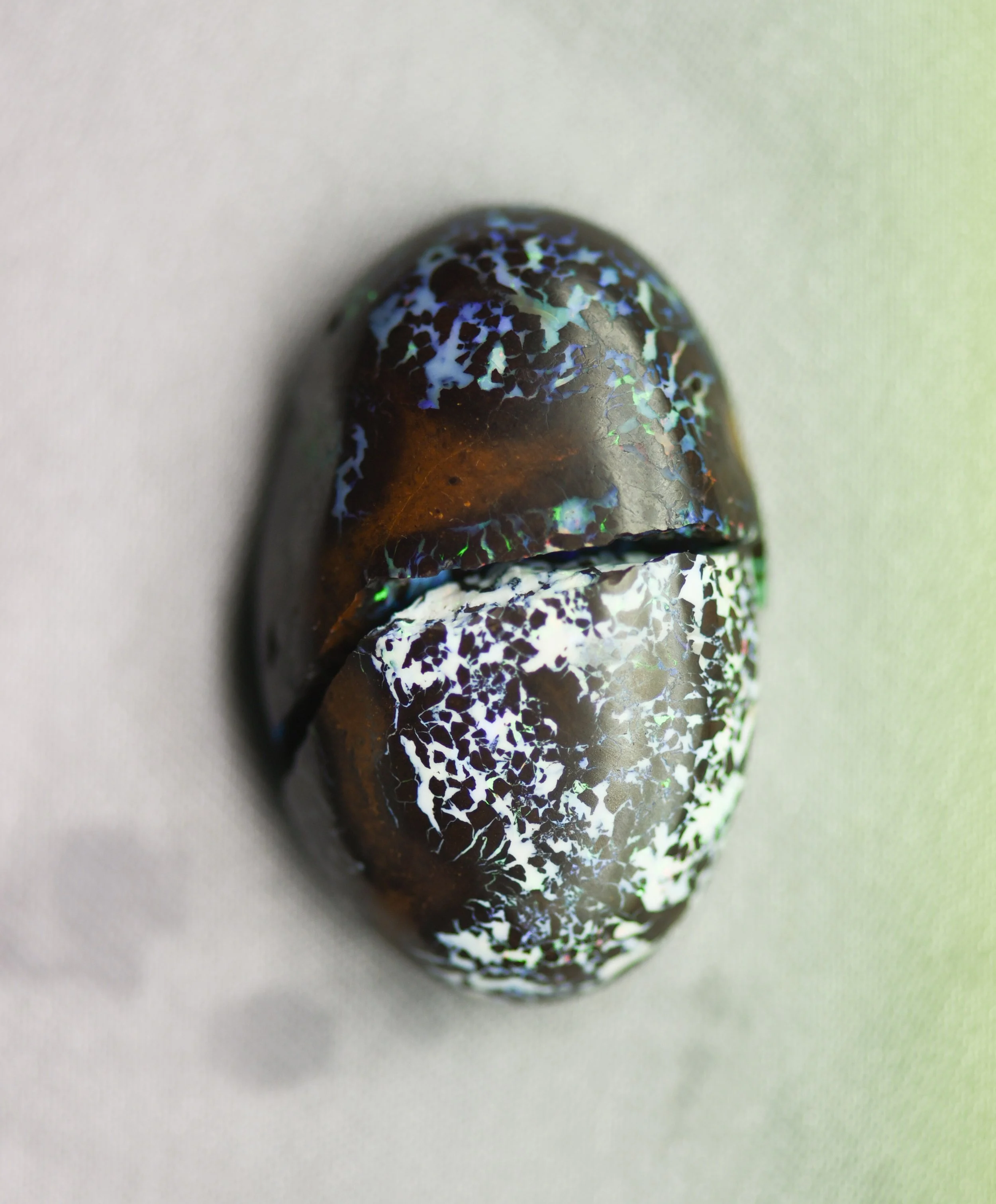An interesting specimen of boulder Ironstone matrix opal 