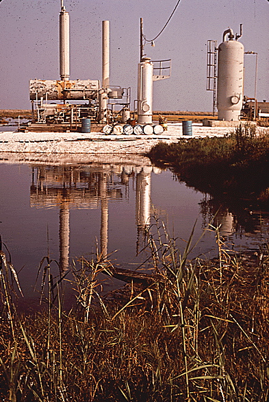 Petroleum installation in Grand Isle in 1972