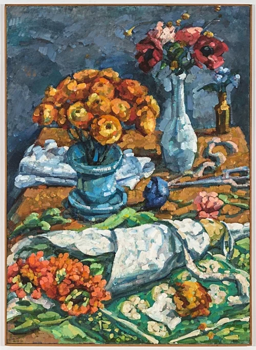 Untitled (Still Life) , 1975, oil on canvas, 50x36 inches