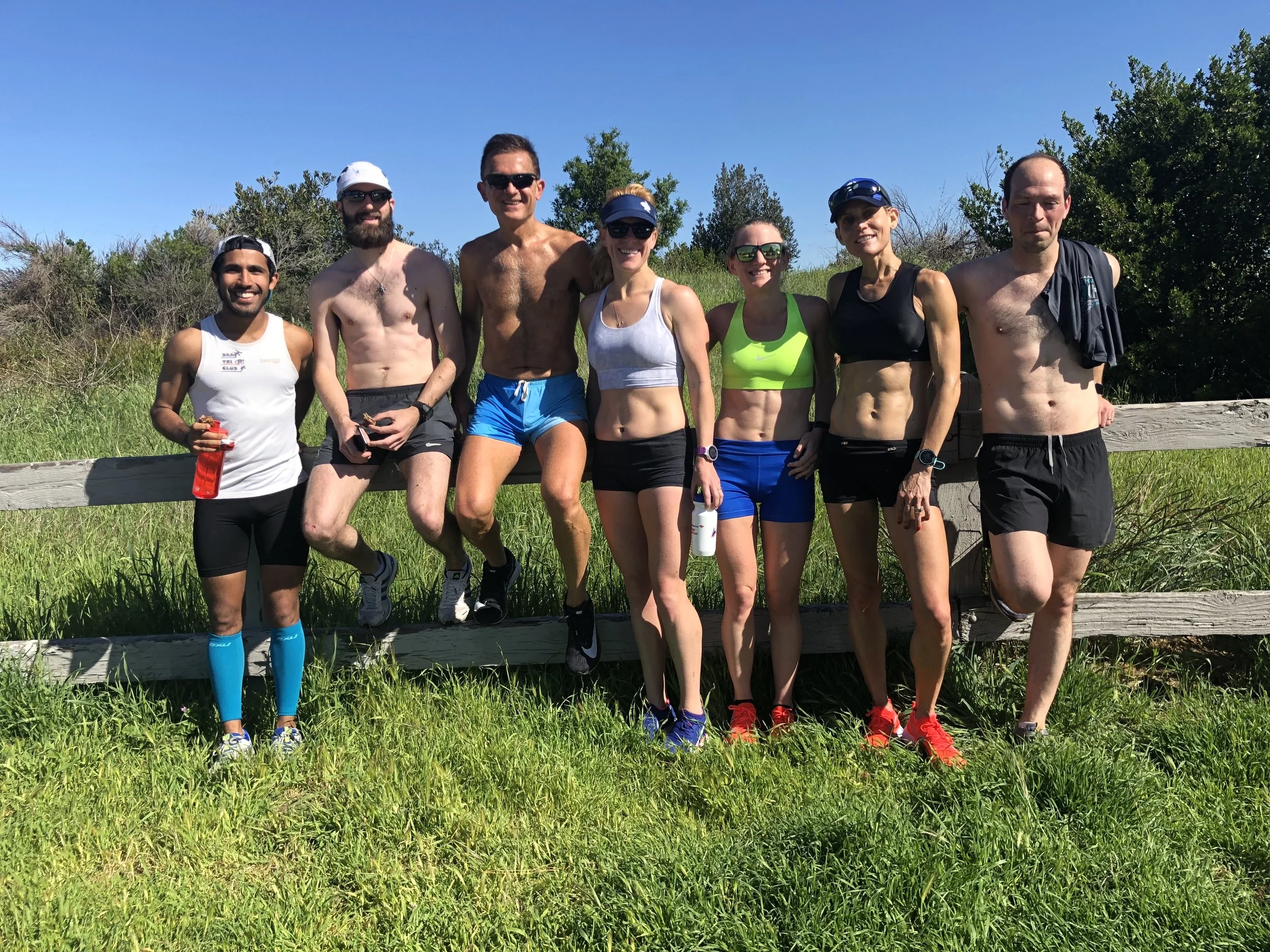 The entire Boston Marathon crew post Baylands long run!