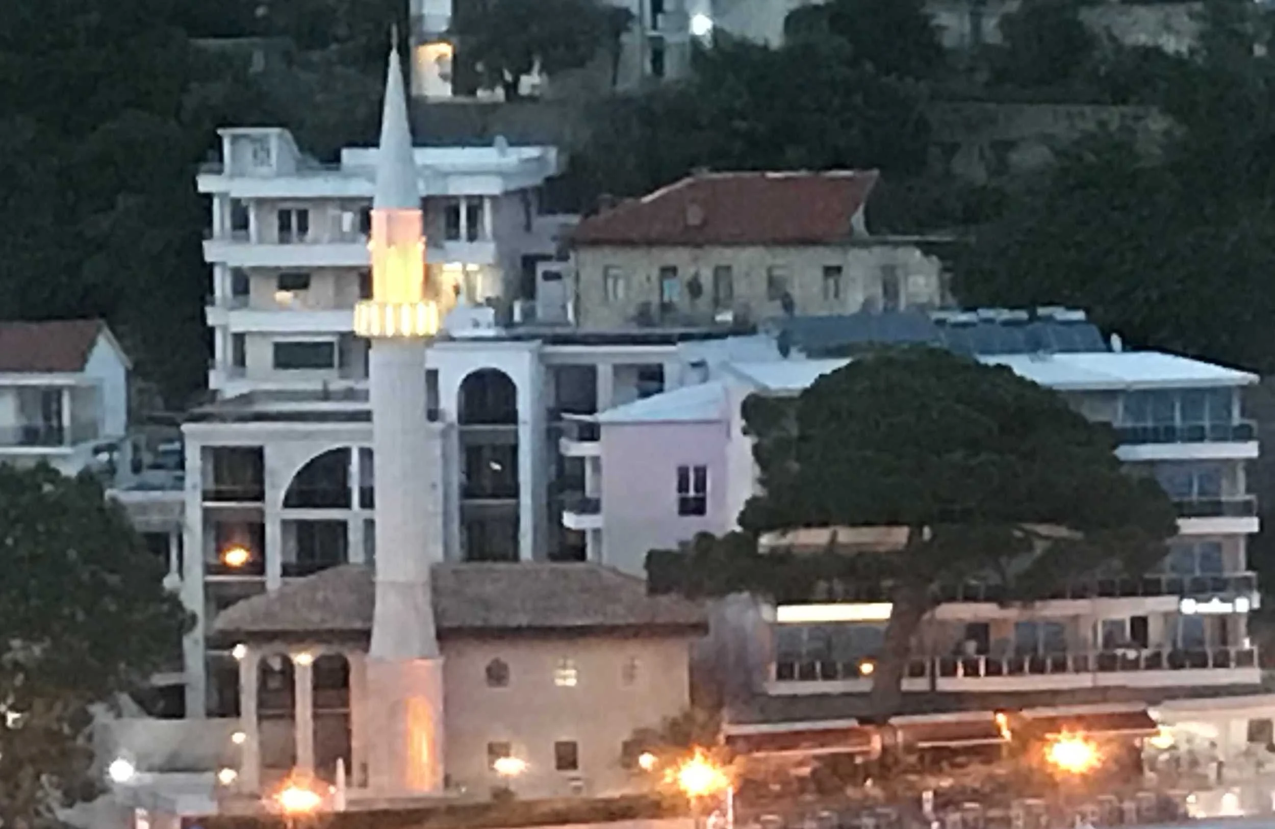 Sailor's Mosque, an important landmark of Ulcinj, Montenegro