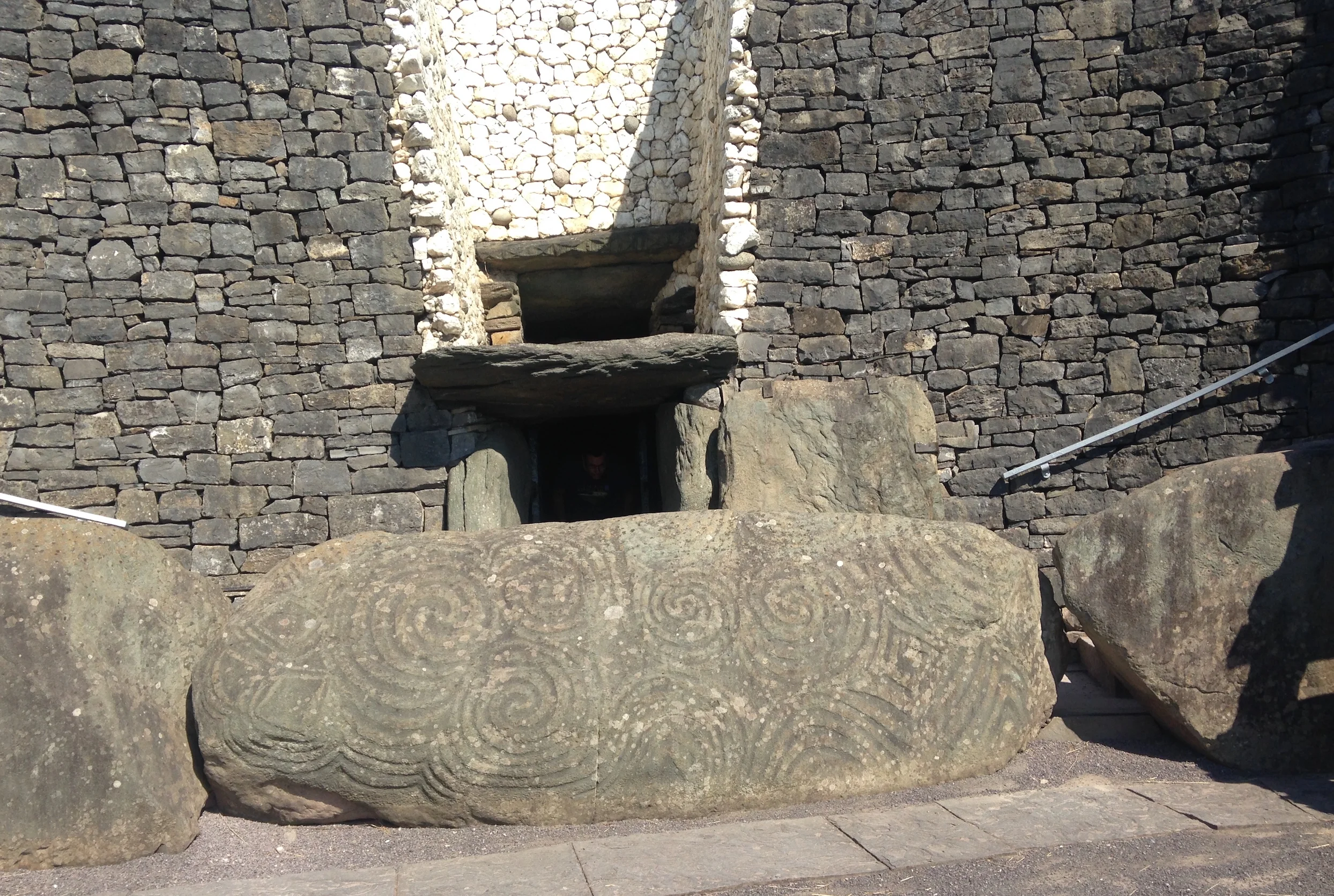 The entrance to Newgrange, Ireland
