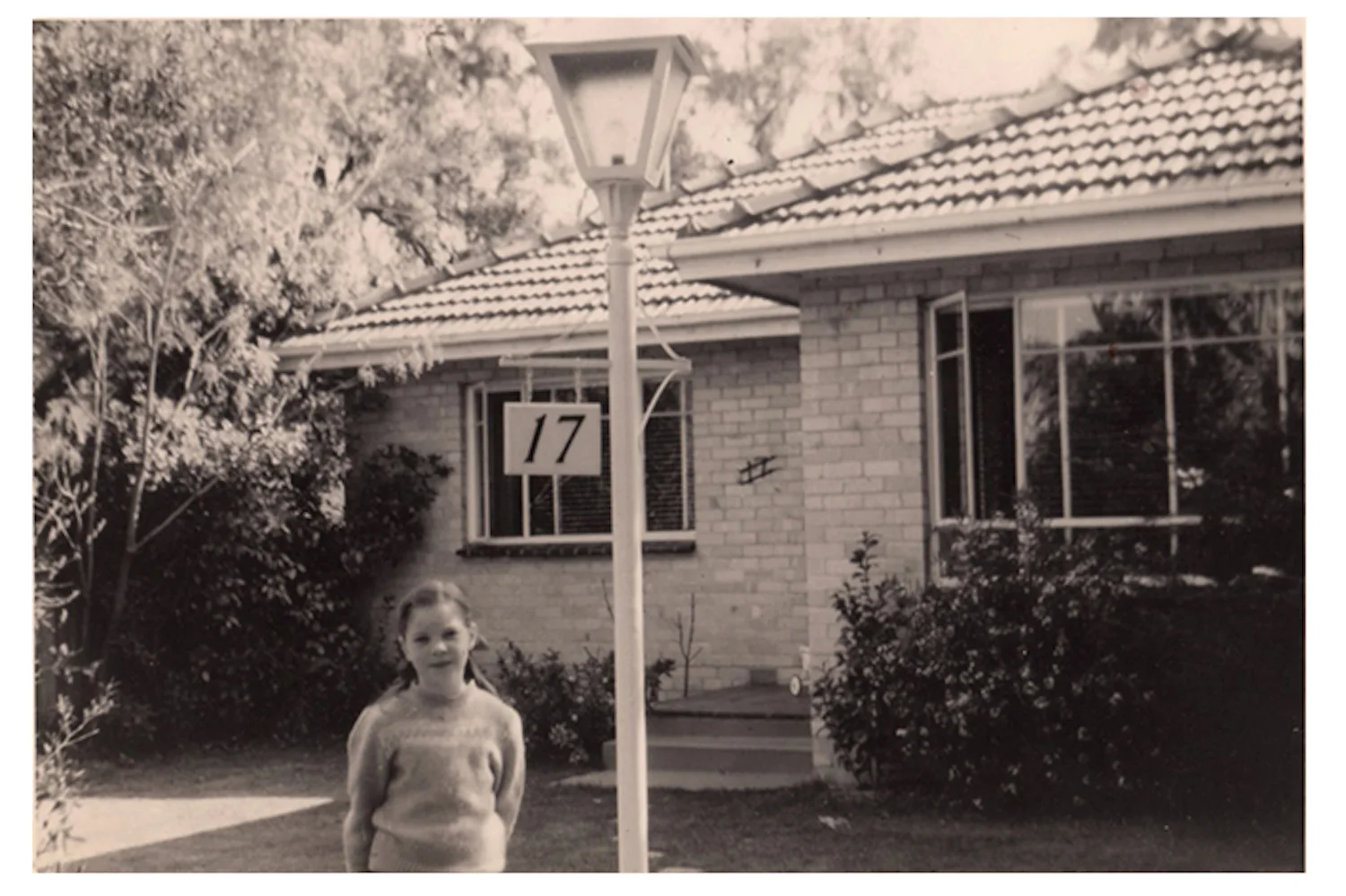 The house where I grew up in Beaumaris - it has since been removed and a new house built in its place.