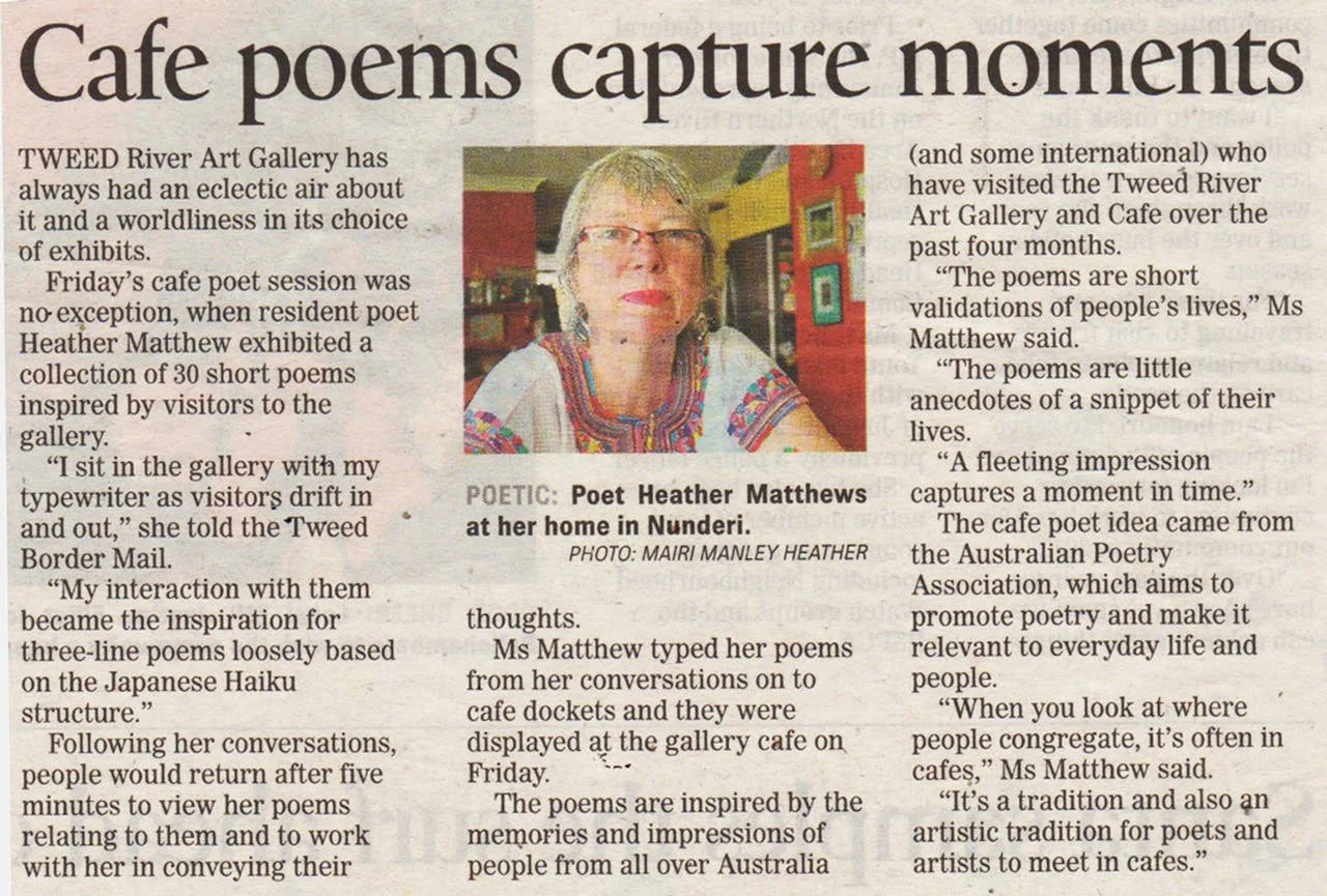 Cafe Poems Capture Moments