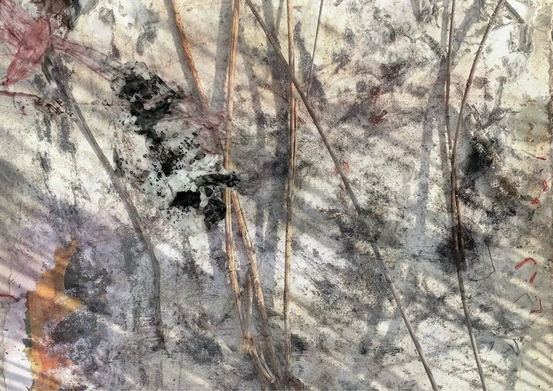 Sand and shadow drawing