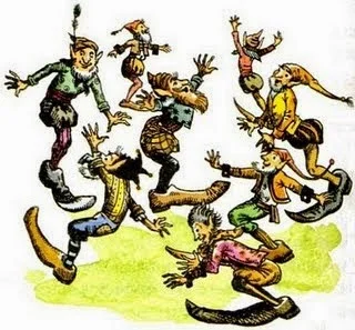 C.S. Lewis' Dufflepuds know how to party! (Pauline Baynes)