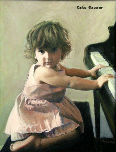 Kate Gasser's Young Girl at Piano . And approachable performance. Image source