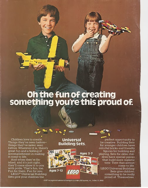 Retro LEGO add from Fat Brain Toys