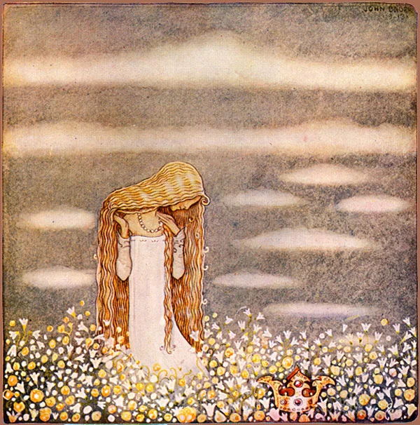 Princess Tuvstarr in the Field (1913) by Swedish illustator John Bauer.