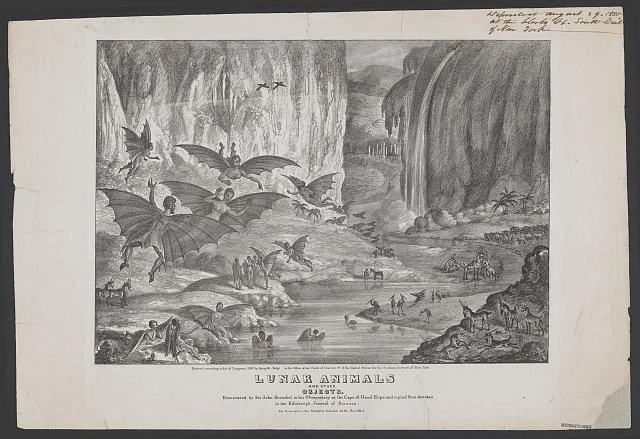 Lunar animals and other objects Discovered by Sir John Herschel, Library of Congress.