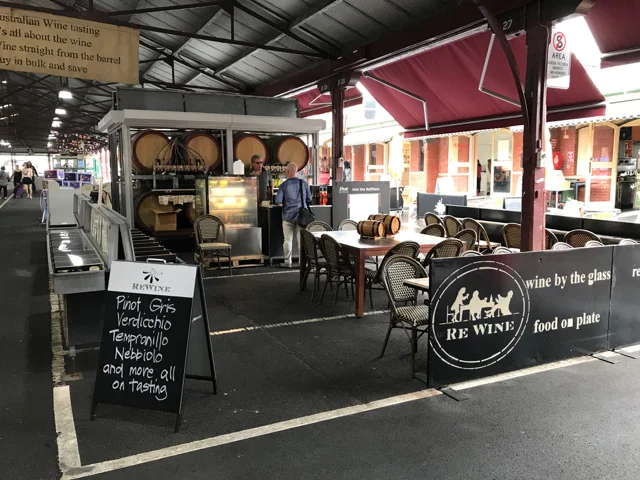 ReWine is located in the Queen Victoria Market in Melbourne.