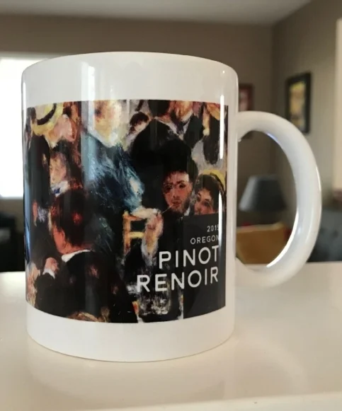 Our famous wine mug maintains the intended temperature of your wine longer than a glass.