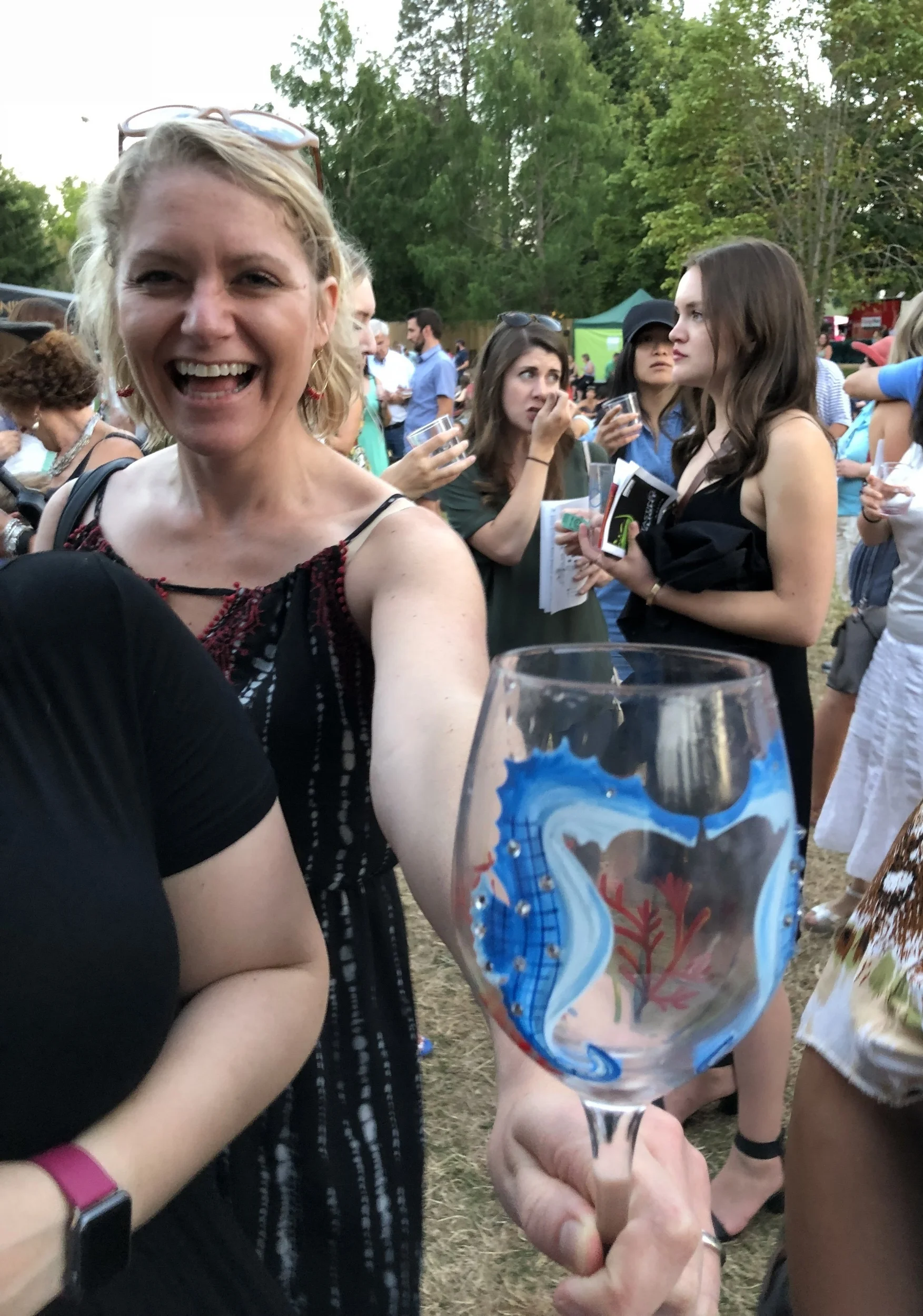 Some serious wine fun.