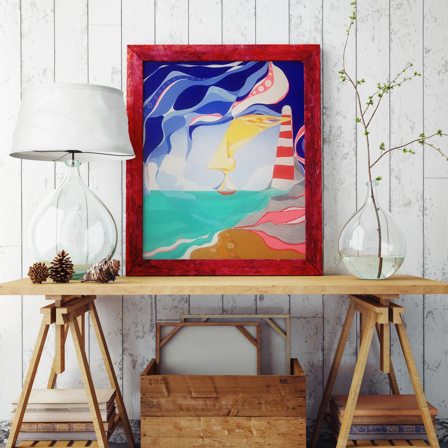 she is my lighthouse framed.jpg